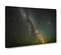 Stars Over Mexico In Abstract Modern Art Canvas Wall Art Print Ready to Hang, Framed Picture for Living Room Bedroom Home Office Décor, 24x16 Inch (60x40 cm)