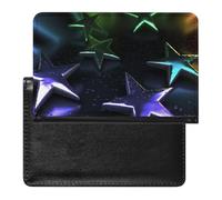 Stars Passport Cover Protector Rfid Blocking Passport Holder Id Card Holder Secure Travel Wallet Organizer for Passport Tickets Credit Cards, style, One Size