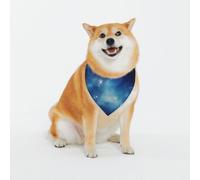 Stars Pet Scarf for Dogs - Triangle Drool Scarf Suitable for Small, Medium, and Large Dogs, Black, Dog Bandanas