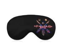 Stars Philippines Flag Soft Eye Masks for Sleep with Adjustable Strap Breathable Travel Sleeping Covers