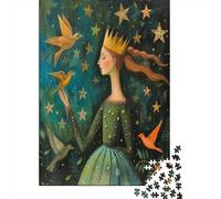 Stars, Prince, Birds Jigsaw Puzzles for Adults And Kids. 1000 Pieces Cartoon Whimsical Challenge Toy Educational Game Home Decor 38x26cm/1000pcs