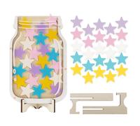 Stars Reward Jar for Kids,Stars Charts for Children Behaviour,Potty Training Reward Chart for Kids,Chore Chart for Children, Home School Reward Jar for Incentivizing Children (Star Style)