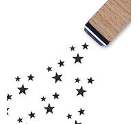 Stars Rubber Stamp, 3/5 Inch Small Mini Twinkle Stamp for Scrapbooking Card Making Planner