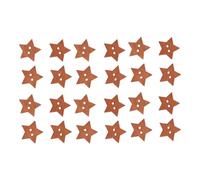 Stars Sewing Five-Pointed Star Shaped Buttons Wooden 100pcs Craft
