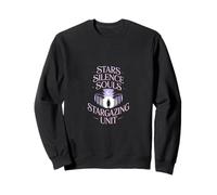 Stars Silence Souls Stargazing Unit Celestial Text Sweatshirt