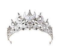 Stars Star Crownpiece Hairband for Wedding Punk Rhinestones Headpiece Tiaras Elegant Halloween Party Accessories Party Crowns