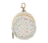Stars Stripe Cute Rabbits Newborned Boy Pacifier Storage Case Portable Wallet Coin Bag, Small Item Storage pouching para guardar chupones