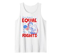 Stars Stripes and Equal Rights 4th of July Women's Rights Tank Top