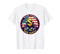 Stars, Stripes, and Side Hustle T-Shirt, Men, White, XXL