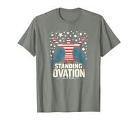 Stars, Stripes and Standing Ovation T-Shirt, Men, Olive Heather, 3X-Large