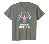 Stars, Stripes and Standing Ovation T-Shirt, Youth, Olive Heather, 3T