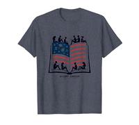 Stars, Stripes, and Study Group T-Shirt, Men, Heather Blue, 3XL