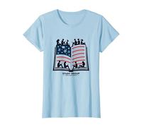 Stars, Stripes, and Study Group T-Shirt, Women, Baby Blue, 3XL