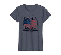 Stars, Stripes, and Study Group T-Shirt, Women, Heather Blue, 3XL