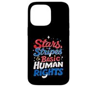 Stars, Stripes & Basic Human Rights Advocacy Case for iPhone 14 Pro Max