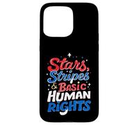 Stars, Stripes & Basic Human Rights Advocacy Case for iPhone 15 Pro Max