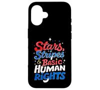 Stars, Stripes & Basic Human Rights Advocacy Case for iPhone 16