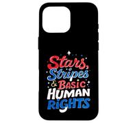 Stars, Stripes & Basic Human Rights Advocacy Case for iPhone 16 Pro Max