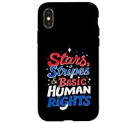 Stars, Stripes & Basic Human Rights Advocacy Case for iPhone X/XS