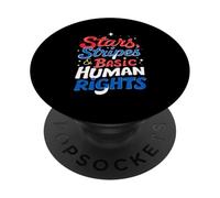 Stars, Stripes & Basic Human Rights Advocacy PopSockets Adhesive PopGrip