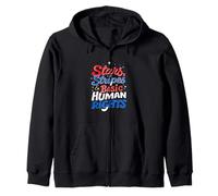 Stars, Stripes & Basic Human Rights Advocacy Zip Hoodie
