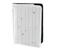 Stars Stripes Vector Printing Cowhide Passport Holder,Passport Cover,Travel Card Cover Case For Men Women,Documents Protector, Black, One Size