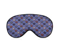 Stars with American Flag Eye Mask for Sleeping Blackout Night Blindfold with Adjustable Strap for Men Women Travel Yoga Nap