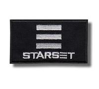 Starset Embroidered Iron On Applique Patch, Black, Rectangular, 1 Piece
