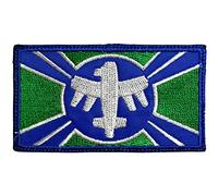 Starship Troopers Federal Flag Patch - Funny Tactical Morale Embroidered Patch Hook Fastener Backing