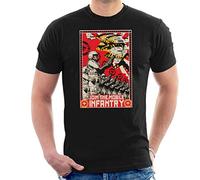 Starship Troopers Join The Mobile Infantry Poster Men's T-Shirt Black
