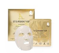 STARSKIN VIP Gold Mask Face 1x40g, Coconut Bio-Cellulose Revitalizing Face Mask for all Skin Types, Korean Skin Care, Instant Hydration and Plump, Moisturizing and Nourishing, K Beauty Skincare