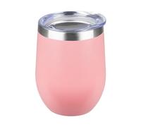 StarSpeed 12oz Insulated Wine Tumbler with Lid,Light Pink