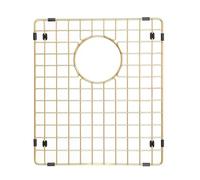 Starstar Sinks Protector Matte Gold 304 Stainless Steel Kitchen Sink Bottom Grid, Rack (13 x 11)