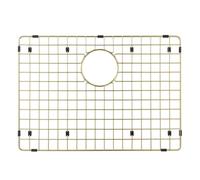 Starstar Sinks Protector Matte Gold 304 Stainless Steel Kitchen Sink Bottom Grid, Rack (18 x 15)