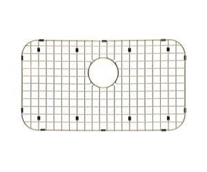 Starstar Sinks Protector Matte Gold 304 Stainless Steel Kitchen Sink Bottom Grid, Rack (26" x 14.375" Hole Top)