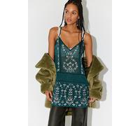 Starstruck Mini Slip by Intimately at Free People in Seamoss, Size: Large - female