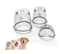 STARSUM Pet Oxygen mask Set for Cats and Small, Medium and Large Dogs, 3 Sizes of Inhaler Masks S/M/L, Silicone Cone Design, Safe, Transparent, Clear and Easy to Clean.