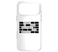 Start A War Distract The Masses Redacted Files Case for iPhone 17 Pro Max