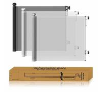 Start and Drive Ltd, Retractable Baby Gate 87cm x 130 cm Stair Safety Gate Roll for Babies and Pets, dogs, Extendable Barrier Gates (White)