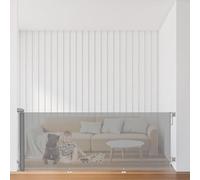 START AND DRIVE Retractable Baby Gate Extra Wide up to 2.5 Meters, Stair Safety Gate Roll for Babies and Pets, dogs, Extendable Barrier Gates (Grey, 250 CM)