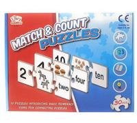 Start and Drive S&d, Atoz Match & Count Counting Cards Spelling Puzzle For Toddlers Montessori Stem Education 30 Pcs