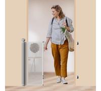 Start and Drive S&d, Retractable Baby Gate 135Cm X 86 Cm Stair Safety Gate Roll For Babies And Pets, Dogs, Extendable Barrier Gates (Grey)