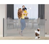 Start and Drive S&d Retractable Baby Gate, Extra Wide Up To 250Cm, Foldable Stair Safety Barrier For Babies, Pets & Dogs, Extendable Gate ( Grey)
