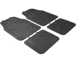 START Black All-Weather PVC Floor Mats Set 4 Pcs 3 Kg MPN 4017BLACK