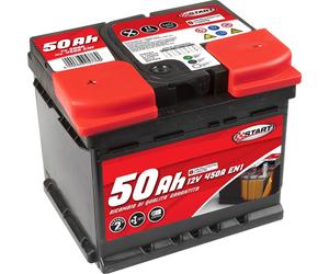 START Car Battery 50Ah 12V 450A Left Positive Pole Case L1B Original