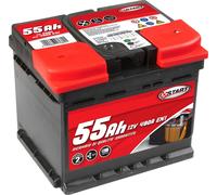 START Car Battery 55Ah 12V 480A Positive Right Pole Original Case L1