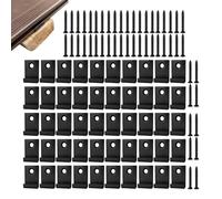 Start Clips for Decking,with Screws Heavy Duty Fastening Tools | 50-Piece Composite Decking Fasteners,for Outdoor Garden Backyard Patio Balcony Pool Roof