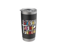 Start Each Day with Jesus Stainless Steel Insulated Tumbler