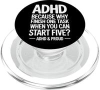 Start Five Tasks ADHD For Neurodiverse Minds PopSockets PopGrip for MagSafe
