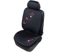 START Glamour Single Front Universal Seat Cover Original Black-Red CLZ8608